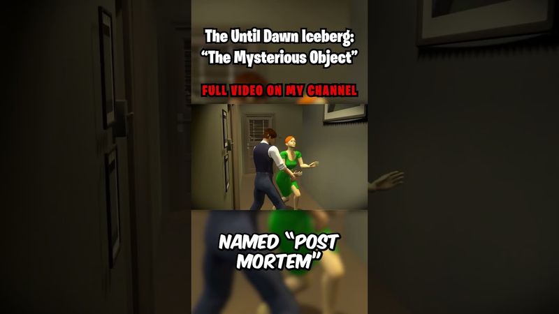 The Mysterious Object - The Until Dawn Iceberg #Shorts #UntilDawn