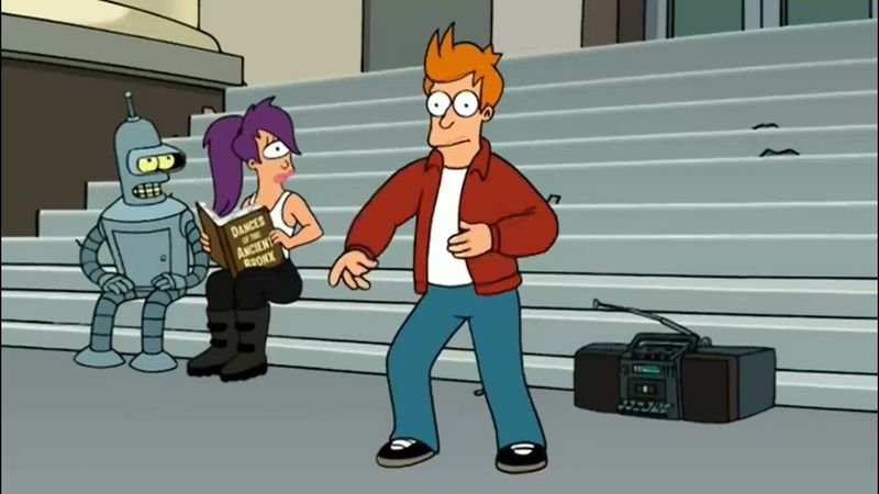 Philip J. Fry ahora interpretaré la danza nativa de mi etnia | Futurama