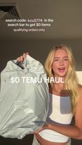 0$ TEMU HAUL! Search code kcu5774 in the temu search bar to Unlock 24...