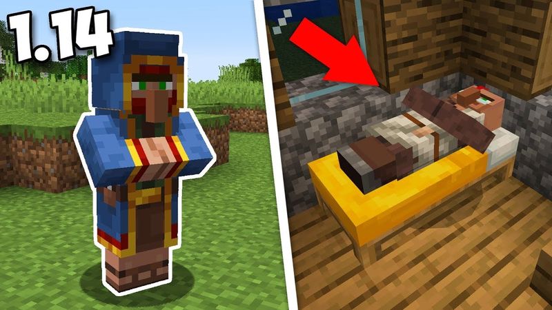 ЖИТЕЛИ УМЕЮТ СПАТЬ! СНАПШОТ 19w05a - Minecraft 1.14 + Beta 1.10.0.3