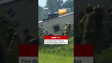 Five dead in New York bus crash after Niagara Falls tour. #NiagaraFalls #BBCNews