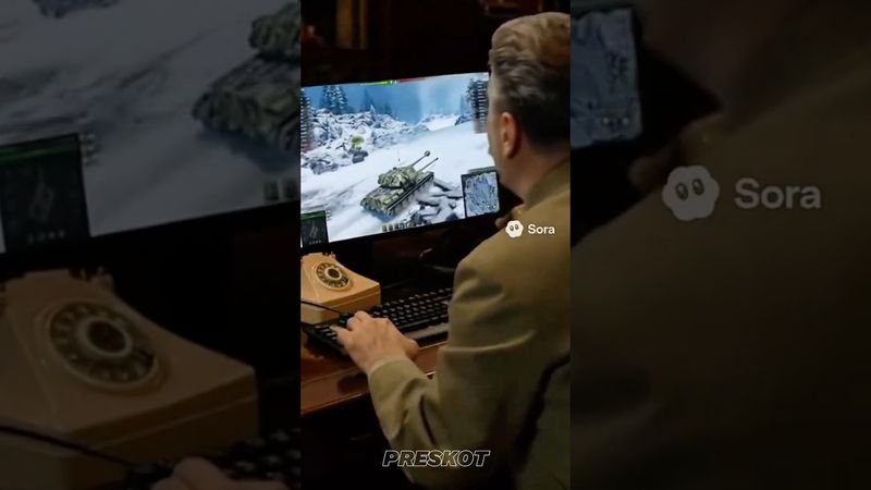 СТАЛИН ПРО ДВУСТВОЛЬНЫЕ ТАНКИ 🤣 #preskot #shorts #миртанков #mirtankov #worldoftanks #wot #вот #мт