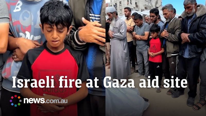 Local authorities say Israel fired at dozens near Gaza food distribution site