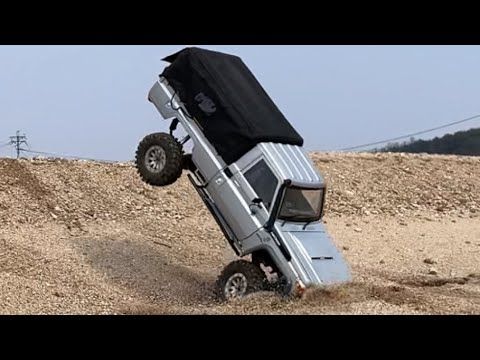 RC4WD(TF2 LWB Chassis)TOYOTA LAND CRUISER 70|LC70| Extreme Crazy Run & Off-road Driving RC Car No.11