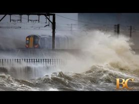 Storm Floris batters Scotland with 90 mph winds