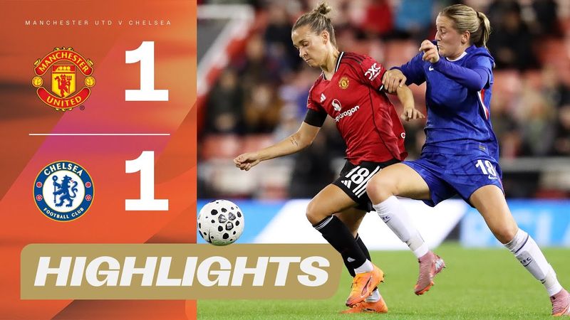 Anna Sandberg Scores A Screamer! 🚀 | Manchester United v Chelsea | Highlights | Barclays WSL 25/26
