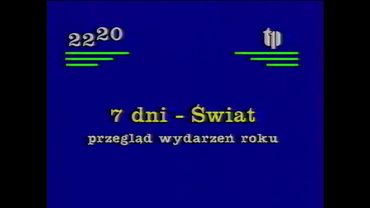 Программа передач и конец эфира (TVP 1 Польша, 28.12.1991)