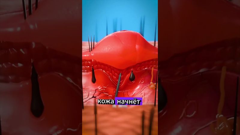 Как вытащить занозу 😮 #анатомия #anatomy #биология  #медицина