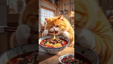 Котик нейросеть готовит