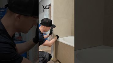 Щель на ванной #василий_санузел #ремонт #ванная #герметик