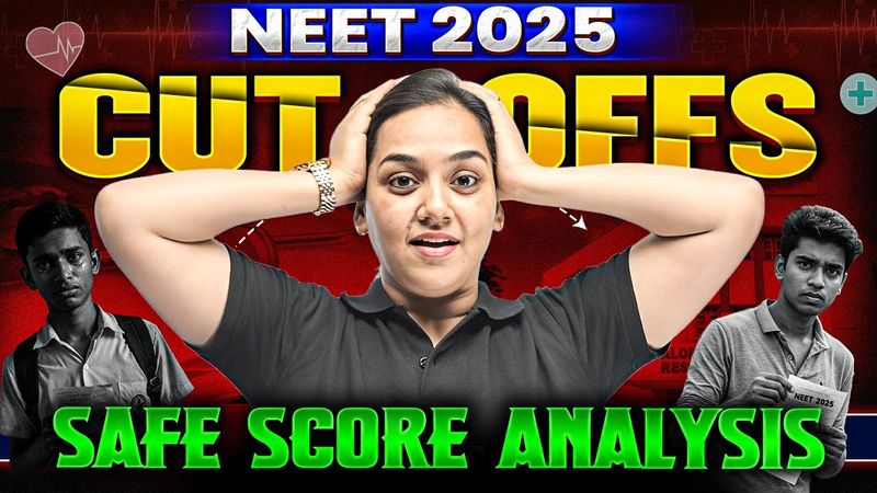 NEET 2025 Expected Cut Off 🔥|| Govt. Medical College Admission Marks | Safe Score Analysis