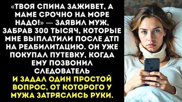 «Твоя спина заживет, а маме на море надо!» — муж украл деньги, которые мне дали на реабилитацию