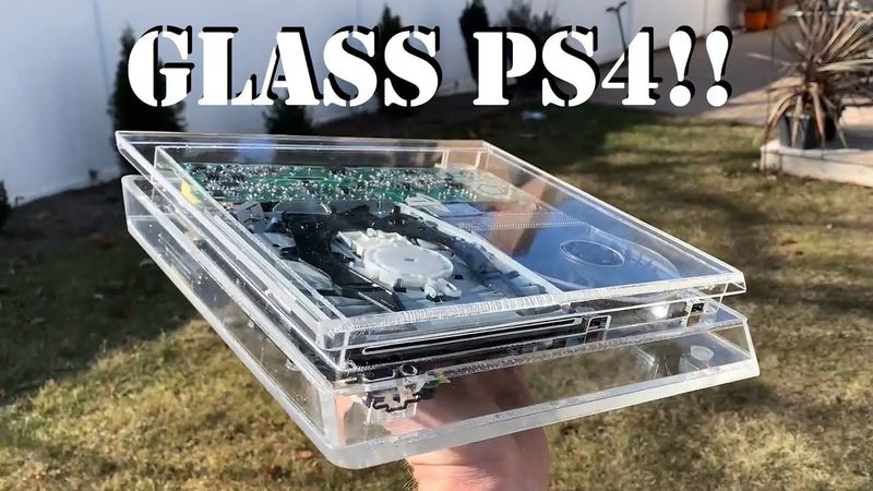 Glass Playstation 4!! Custom Hand Built!