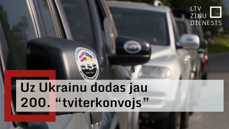 “Twitter konvojs” uz Ukrainu nogādājis jau vairākus tūkstošus transportlīdzekļu
