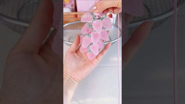 strawberry soap #asmr #grapesoap #diy #diysoap #homemadesoap #aesthetic