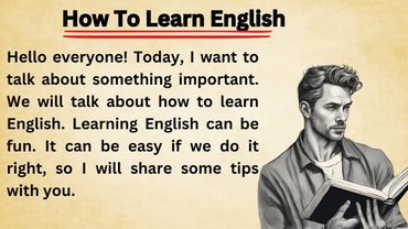 How to Speak Fluently || Graded Reader || Learn English Through Story || Improve Your English