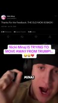 Nicki Minaj IS TRYING TO  MOVE AWAY FROM TRUMP!..  😂😭💔#nickiminaj #tr...