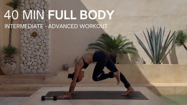 40 MIN FULL BODY WORKOUT WITH WEIGHTS | Intermediate - Advanced Home Workout