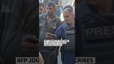 AFP journalist covers war as Gaza faces extreme shortages | AFP #shorts