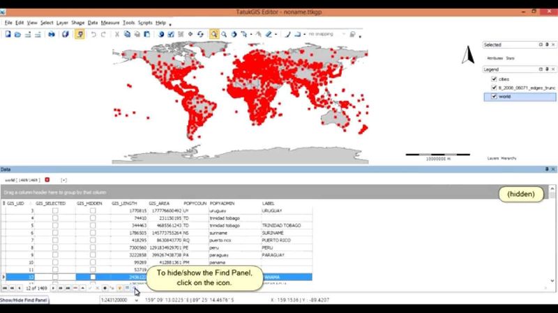 Tutorials for TatukGIS Editor - Tutorial no. 7 - Attribute operations
