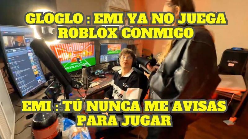GLOGLO LE RECLAMA A EMIKUKIS PORQUE YA NO JUEGA ROBLOX CON ÉL