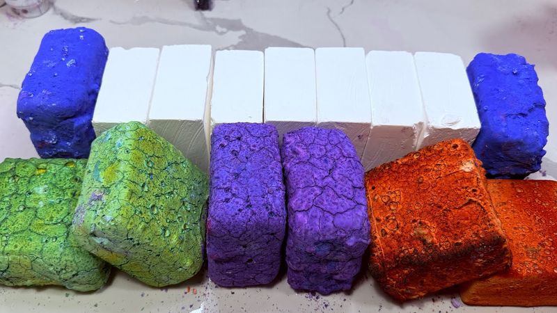 Soft Pasted and Fresh Blocks | Oddly Satisfying