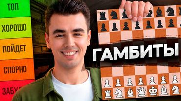 ХУДШИЕ и ЛУЧШИЕ Гамбиты за белых в шахматах: ТОП-10 популярных начал