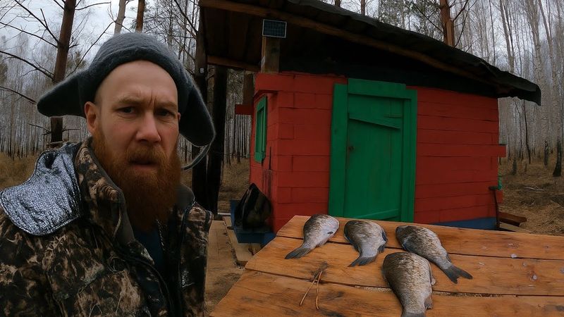 Жизнь в Лесу! Наловил и Закоптил Рыбы в лесной Избе!