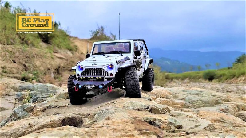 RC Car Xtra Speed XS01 Jeep Wrangler Rock Crawling ActionCam  BMG