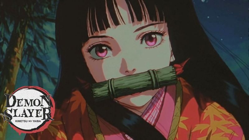 Demon Slayer 80s Retro Anime Style