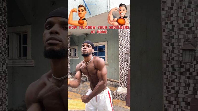 Tumbuhkan Bahu Anda di Rumah dengan CEPAT Tanpa Peralatan #bahu #kebugaran #olahraga #latihandiru...