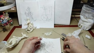 🦕🦖Ватная игрушка ДРАКОША СРЕДНЕНЬКИЙ.  Урок 8.  Делаем крылья, хребет и волосы.