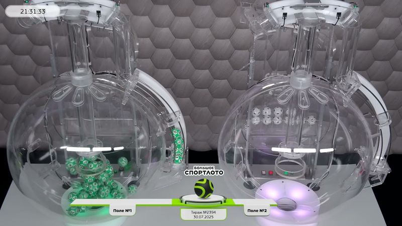 Столото представляет | Лотерея «Большое Спортлото». Тираж № 2394 от 30.07.2025 г.