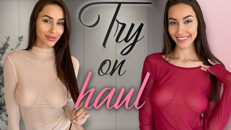 [4K] Transparent Glam | Sheer Fashion Try-On 2024