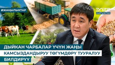 ДЫЙКАН ЧАРБАЛАР ҮЧҮН ЖАҢЫ КАМСЫЗДАНДЫРУУ ТӨГҮМДӨРҮ ТУУРАЛУУ БИЛДИРҮҮ
