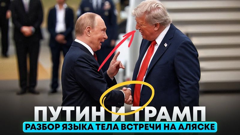 Путин и Трамп. Разбор языка тела встречи на Аляске 15 августа 2025г.
