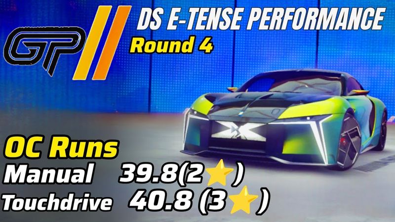 Asphalt 9  Unite DS E-TENSE PERFORMANCE Grand Prix Round 4 • 3⭐ TOUCH DRIVE 2⭐ Manual OC Runs