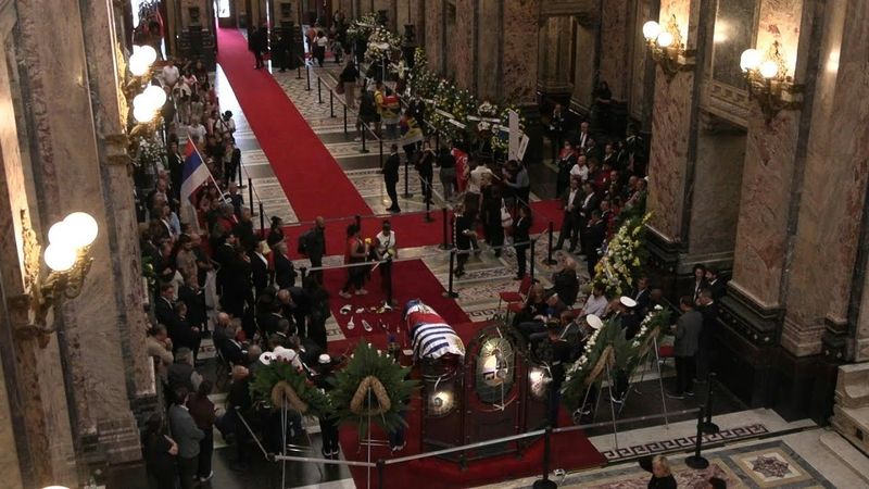 People attend wake for former leader Mujica inside Legislative Palace | AFP
