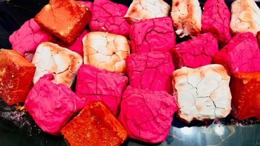 Soft Gym Chalk  Paste Crush | Orange Dyed Gym Chalk  Reforms |  Colorful  Dyed paste CC Chalk