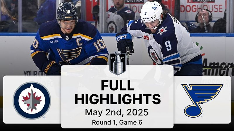 NHL Playoff Highlights | Jets vs. Blues | Gm 6 | May 2, 2025