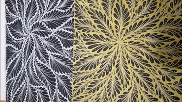 Мастер класс Ажур белый ч2 #медитативноерисование #релакс