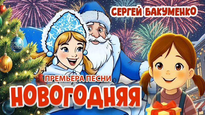 Новогодняя песня -мультфильм для детей и взрослых Сергея Бакуменко