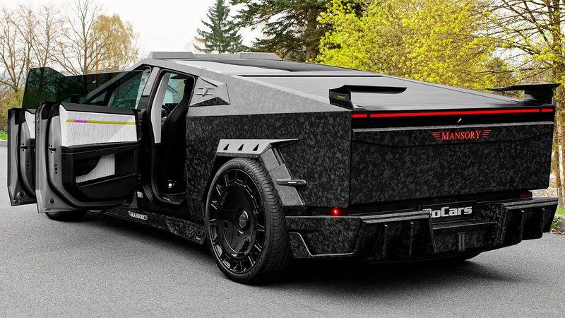 2025 Tesla Cybertruck Elongation EVO Full Carbon - New Wild Project by MANSORY