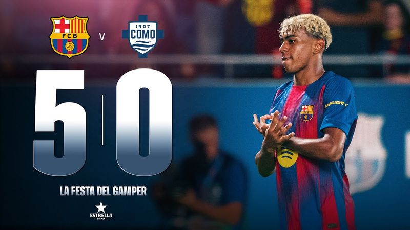 HIGHLIGHTS | FC BARCELONA 5 vs 0 COMO 1907 | JOAN GAMPER TROPHY 2025 💙❤️