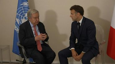 Unoc: Macron meets with United Nations Secretary-General Antonio Guterres | AFP