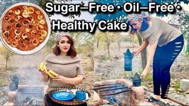 Healthy Campfire Cake + Fire Tea | No Sugar, No Oil!