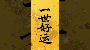 《一世好运》#正能量 #手机壁纸 #手机屏保 #壁纸 #国学文化 #道家文化 #民间文化 #佛教文化 #转运 #好运连连 #祝福