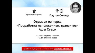 Транзит Плутон-Солнце (отрывок из курса «Проработка напряженных транзитов»)