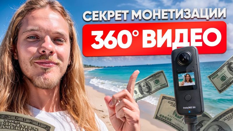 1 видео на 10 каналов! Секрет монетизации видео 360° на YouTube!