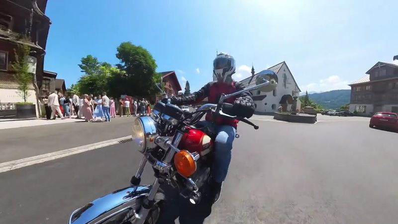 125er Suzuki übers 🇦🇹-Bödele und Rettung einer Harley Davidson